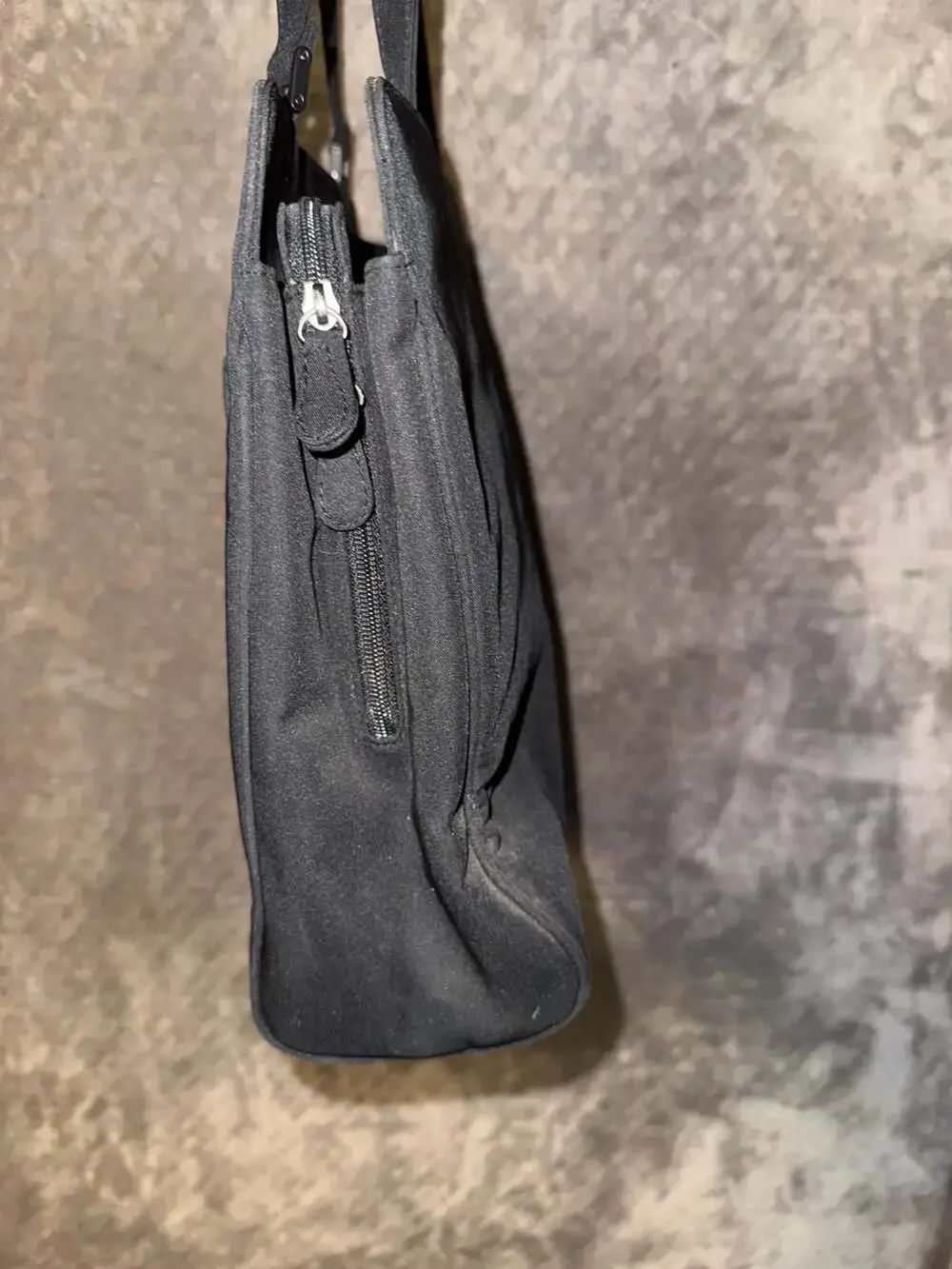 Villager A Liz Claiborne Company Black Structured Laptop Briefcase Tote
